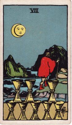 Ý nghĩa lá bài Eight of Cups - Lá Bài 8 Ly