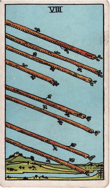 Ý nghĩa lá bài Eight of Wands - Lá Bài 8 Gậy
