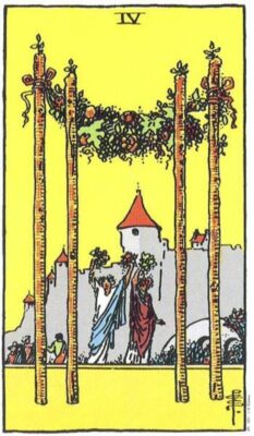 Ý nghĩa lá bài Four of Wands - Lá Bài 4 Gậy