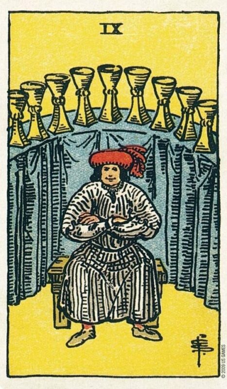 Ý nghĩa lá bài Nine of Cups - Lá Bài 9 Ly
