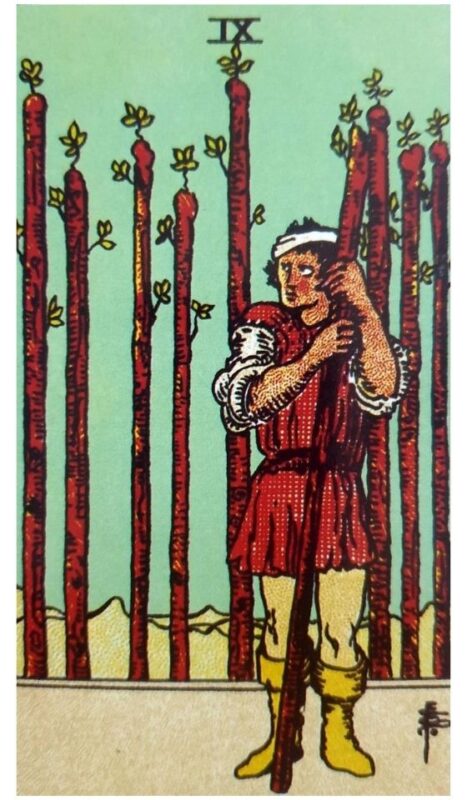 Ý nghĩa lá bài Nine of Wands - Lá Bài 9 Gậy