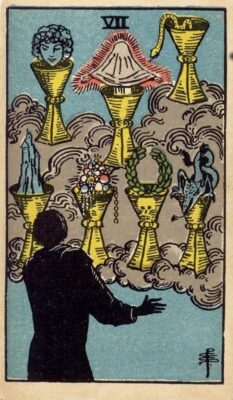 Ý nghĩa lá bài Seven of Cups - Lá Bài 7 Ly