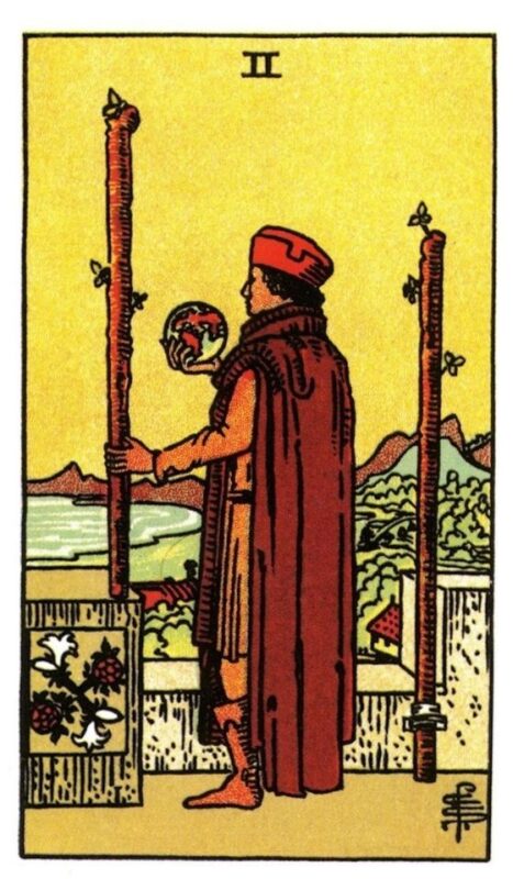 Ý nghĩa lá bài Two of Wands - Lá Bài 2 Gậy